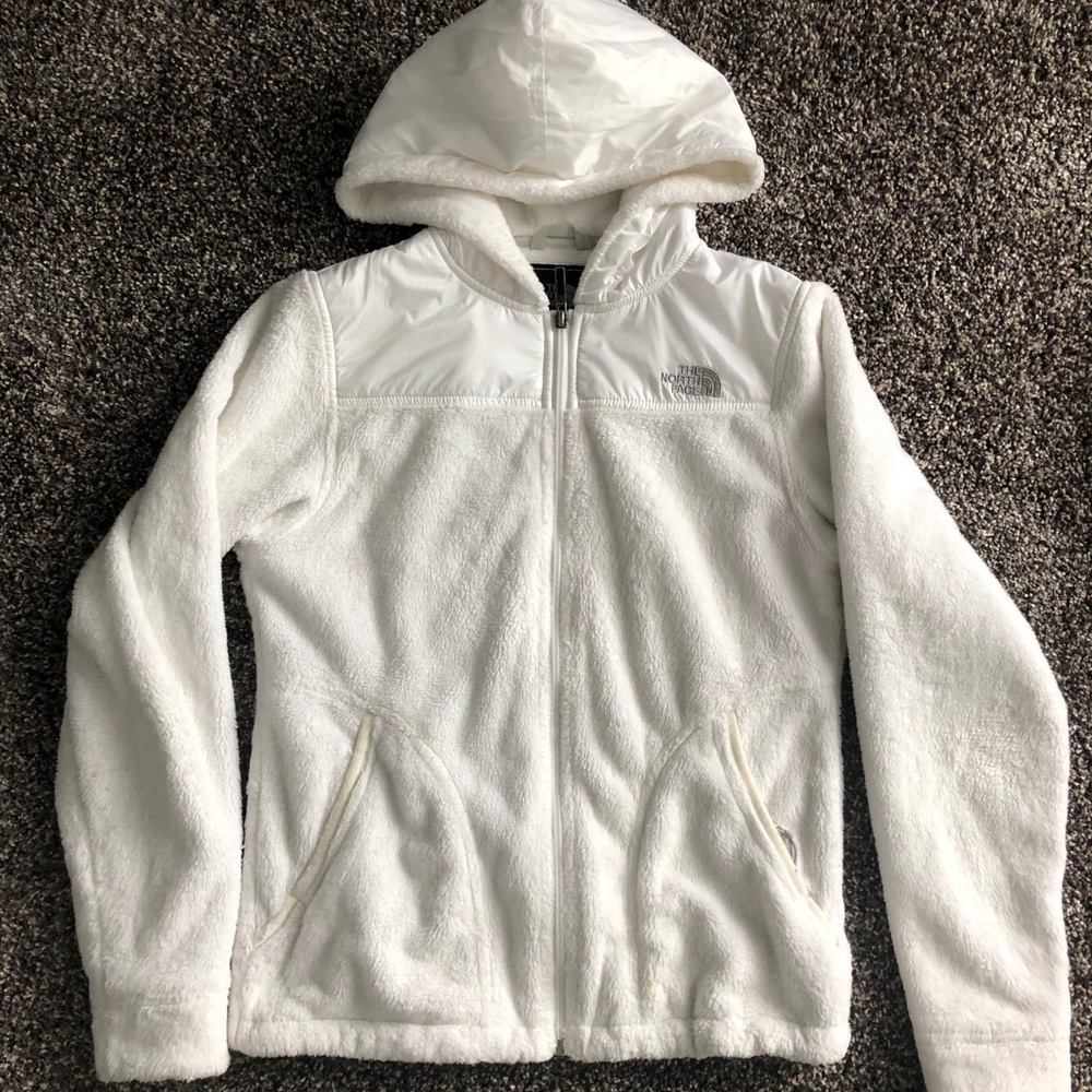 White North Face Women’s Fleece Zip Up